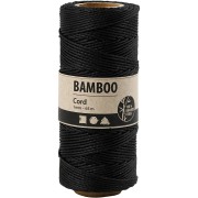 Bobina di 65 mètres di filo di bambù 1 mm - Nero