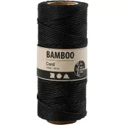 Bobina di 65 mètres di filo di bambù 1 mm - Nero