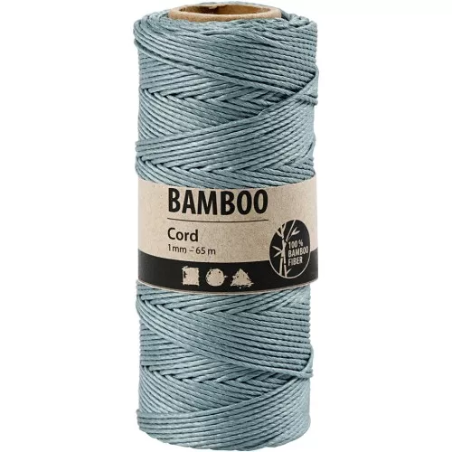 Bobina di 65 mètres di filo di bambù 1 mm - Blu cielo