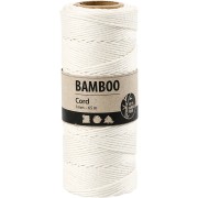 Bobina di 65 mètres di filo di bambù 1 mm - Bianco|raw }}