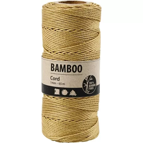 Bobina di 65 mètres di filo di bambù 1 mm - Dorato