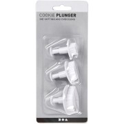 3 stampini spintore per pasta polimerica - Foglie34-44-49 mm