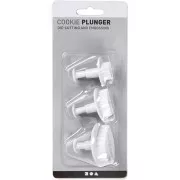 3 stampini spintore per pasta polimerica - Foglie34-44-49 mm