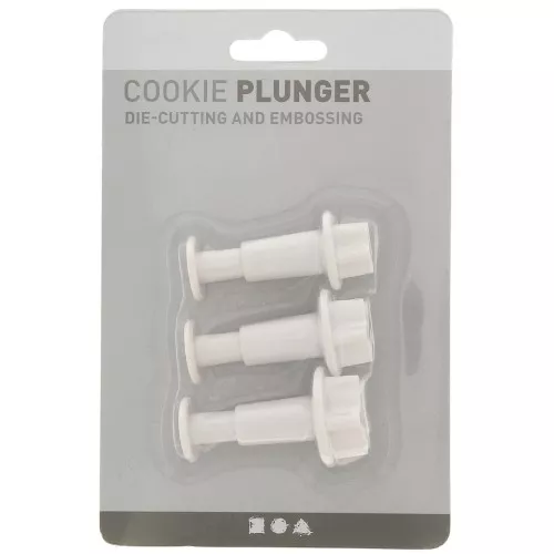 3 stampini spintore per pasta polimerica - Stelle 21-23-26 mm