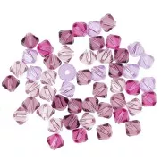 Purple - Mix de Toupies en cristal PureCrystal 5328 4 mm Purple x50 Mix de Toupies en cristal PureCrystal 5328 4 mm Purple x50
