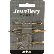 Fermacapelli piatto per chignon - Dorato x3