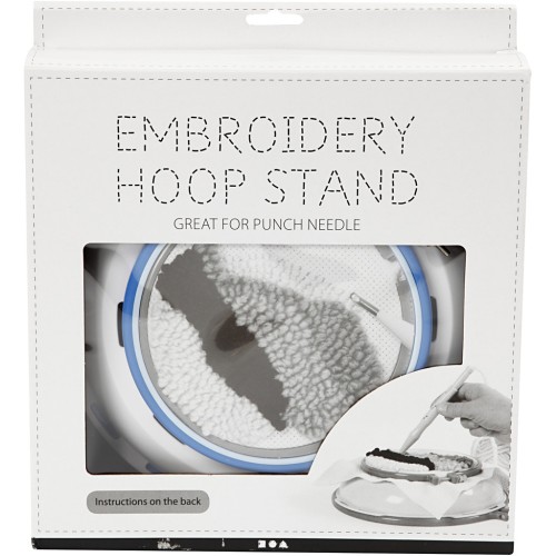 Tamburo da ricamare con base 14.5 cm et 22 cm per ricamo e punch needle x1