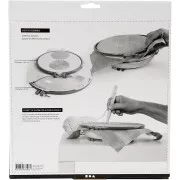 Tamburo da ricamare con base 14.5 cm et 22 cm per ricamo e punch needle x1