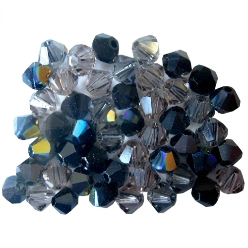 Mix di Biconi PureCrystal 5328 mm. 3 Nero x50