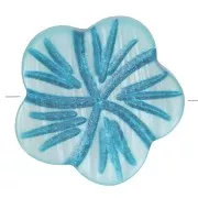 Fiori Madreperla mm. 15 Turchese x4