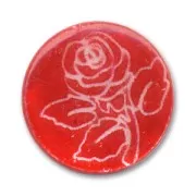 Dischi piatti tondi mm. 20 Rosso x4