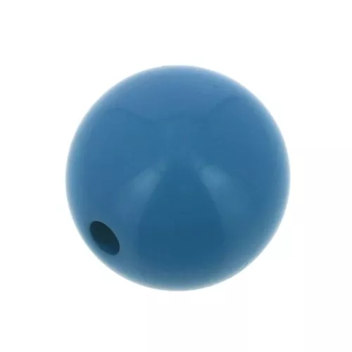 Perla in resina Opaca 14 mm - Blu Lapis x1