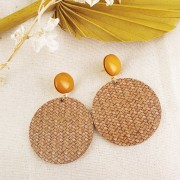 Cabochon in resina opaca 12 mm - Terracotta x1