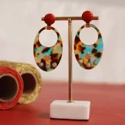 Cabochon in resina opaca 12 mm - Lillà x1