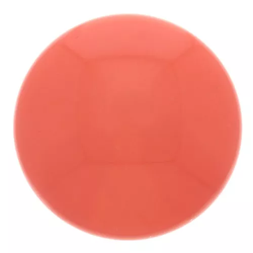 Cabochon in resina opaca 12 mm - Rosso corallo x1