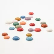 Cabochon in resina opaca 14 mm - Mostarda x1