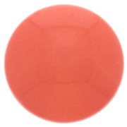 Cabochon in resina opaca 14 mm - Rosso corallo x1|raw }}