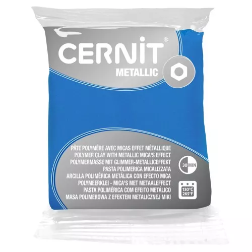 Pasta Cernit Metallic Blu 56gr (n°200)