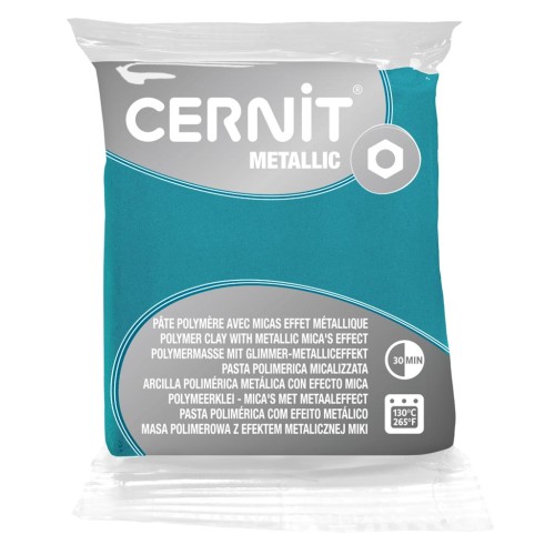 Pasta Cernit Metallic Turchese 56gr (n°676)