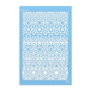 Silk Screen Moiko per pasta polimerica 74x105 mm - Puzzle di fiori 13.23