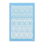 Silk Screen Moiko per pasta polimerica 74x105 mm - Puzzle di fiori 13.23