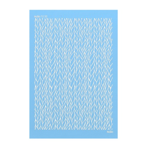 Silk Screen Moiko per pasta polimerica 74x105 mm - Intreccio 12.32