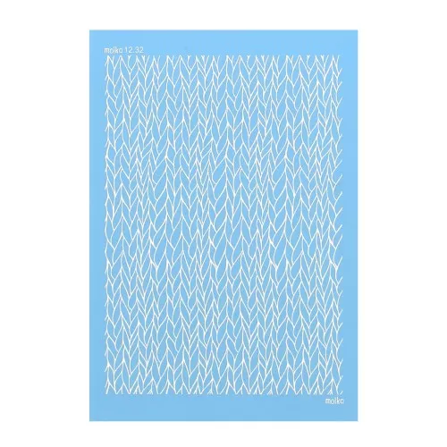 Silk Screen Moiko per pasta polimerica 74x105 mm - Intreccio 12.32