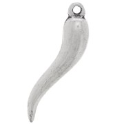 Ciondolo pepperone mm. 27 argentato antico x1|raw }}