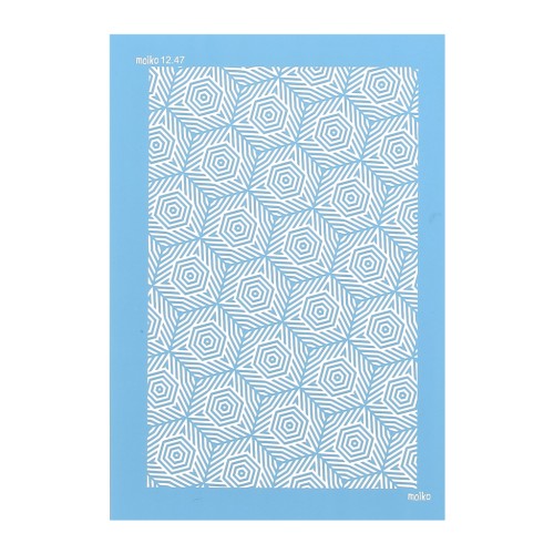 Silk Screen Moiko per pasta polimerica 74x105 mm - Tartaruga Aborigena 12.47