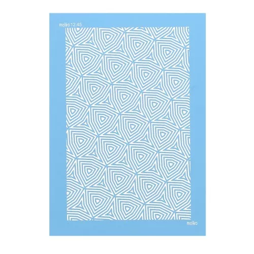Silk Screen Moiko per pasta polimerica 74x105 mm - Triangolo Aborigeno 12.45