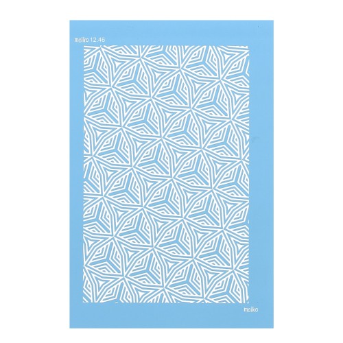 Silk Screen Moiko per pasta polimerica 74x105 mm - Triangolo complesso 12.46