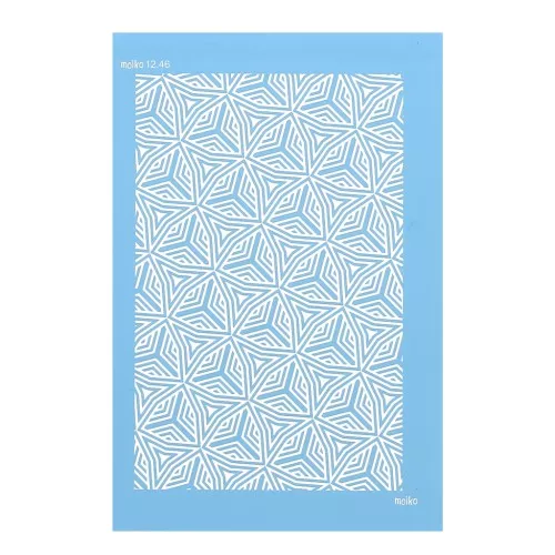 Silk Screen Moiko per pasta polimerica 74x105 mm - Triangolo complesso 12.46