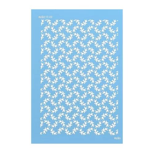 Silk Screen Moiko per pasta polimerica 74x105 mm - Piccoli rami 13.49