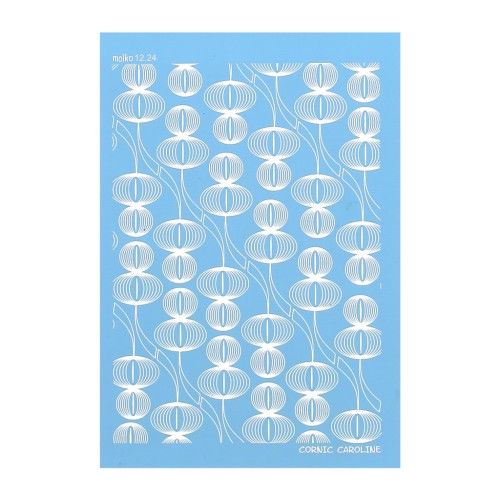 Silk Screen Moiko per pasta polimerica 74x105 mm - Lanterne cinesi Cornic Carol