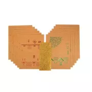 Calendario dell'avvento Fai da te - Paesino Kraft - metallizzato x1