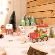 Calendario dell'avvento Fai da te - Paesino Kraft - metallizzato x1