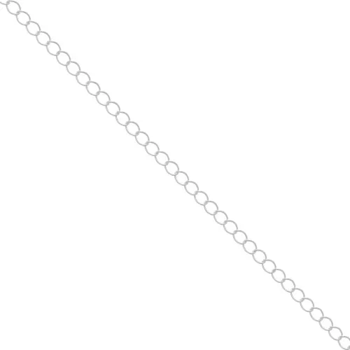Catena Rombo mm. 4 Placcatura argento fino xm. 1