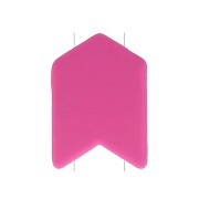 Perla in zama effetto gomma forma freccia 11x8 mm - Rosa x1