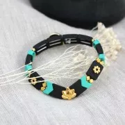 Perla in zama effetto gomma forma freccia 11x8 mm - Rosa x1