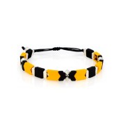 Perla in zama effetto gomma forma freccia 11x8 mm - Mostarda x1