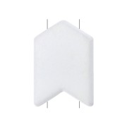 Perla in zama effetto gomma forma freccia 11x8 mm - Bianco x1|raw }}