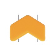 Perla in zama effetto gomma spina di pesce Beads 6x8 mm - Mostarda x1|raw }}