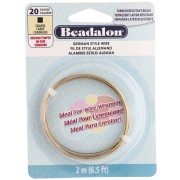 Filo di ottone grezzo quadrato da 0,81 mm - German Style Wire - anti-ossidazione x2 m
