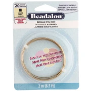 Filo di ottone grezzo quadrato da 0,81 mm - German Style Wire - anti-ossidazione x2 m