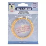 Filo tondo in ottone da 0,81 mm - German Style Wire - Dorato x 6 m