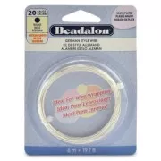 Filo di rame tondo 0,81 mm - German Style Wire - Argentato x 6 m