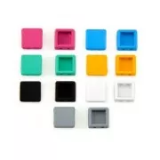 Perla in zama effetto gomma Tila Beads 8x8 mm - Blu x1