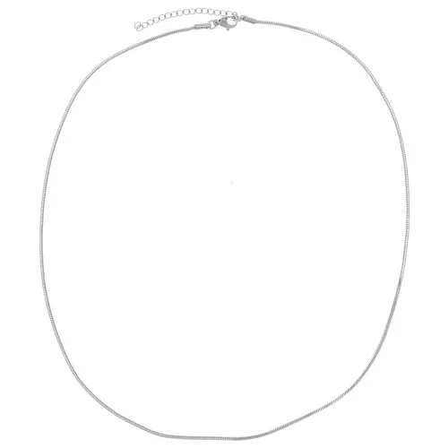 Girocollo Acciaio inox maglia serpentina quadradata mm. 1.45 x51 cm