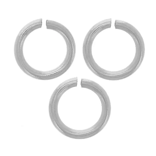 Anellini aperti mm. 4x0.6 Acciaio inox 316L x10
