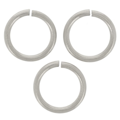 Anellini aperti mm. 7x1 Acciaio inox x25